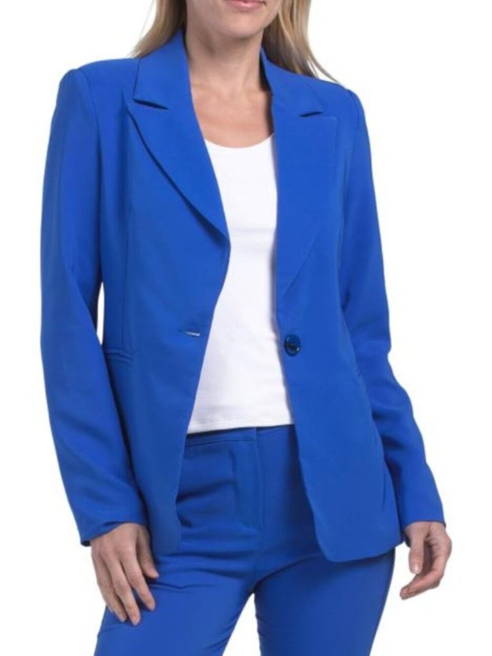 VENTI Made In Italy Solid Classic Notch Collar Blazer